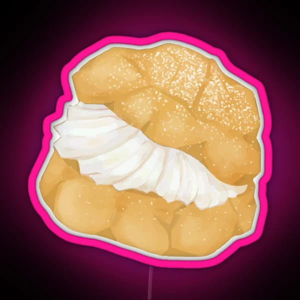 Japan Cream Puff Pastry RGB Neon Sign