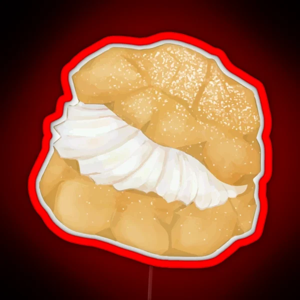 Japan Cream Puff Pastry RGB Neon Sign
