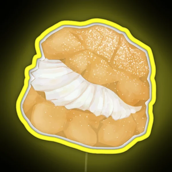 Japan Cream Puff Pastry RGB Neon Sign