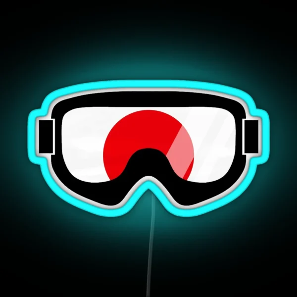 Japanese Goggles Goggle Art Design Dopeyart RGB Neon Sign