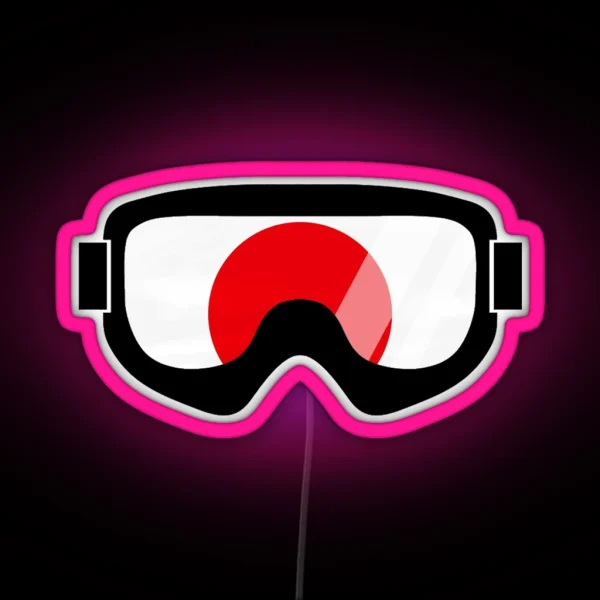 Japanese Goggles Goggle Art Design Dopeyart RGB Neon Sign