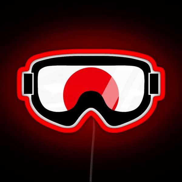 Japanese Goggles Goggle Art Design Dopeyart RGB Neon Sign