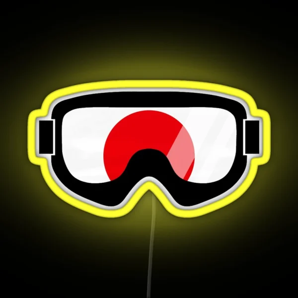 Japanese Goggles Goggle Art Design Dopeyart RGB Neon Sign