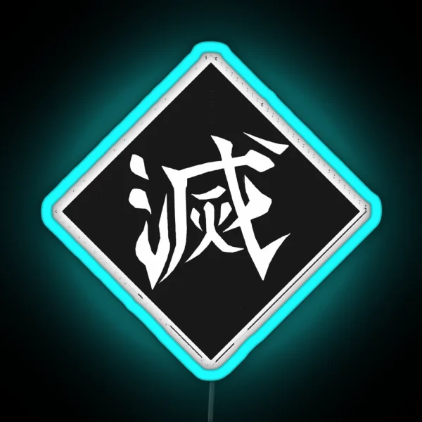 Japanese Symbol Destroy RGB Neon Sign