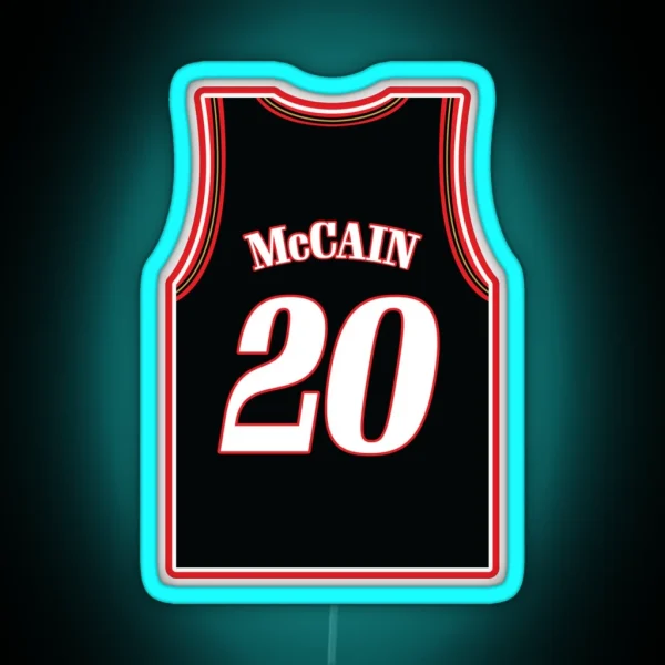 Jared Mccain Jersey RGB Neon Sign