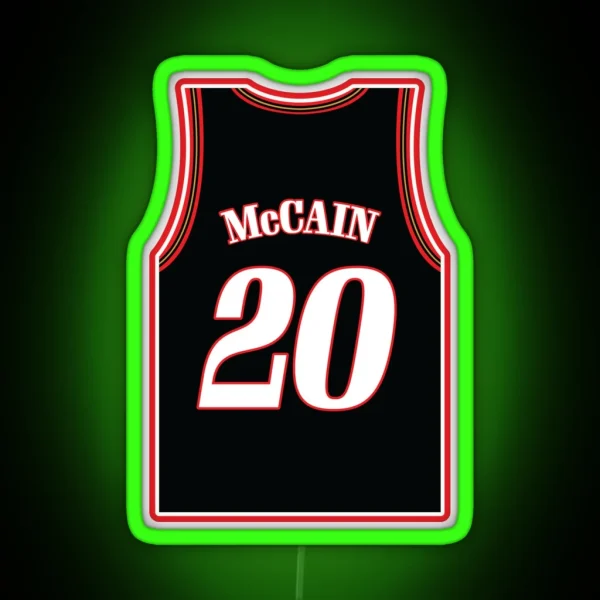 Jared Mccain Jersey RGB Neon Sign