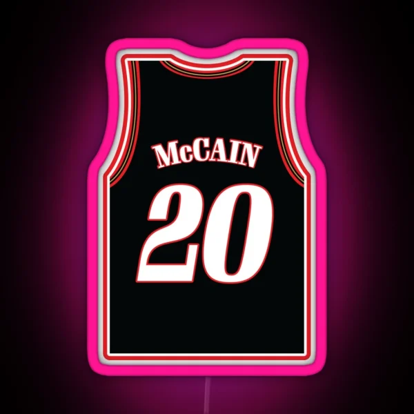 Jared Mccain Jersey RGB Neon Sign