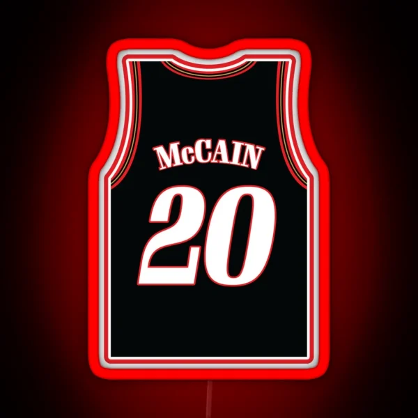 Jared Mccain Jersey RGB Neon Sign