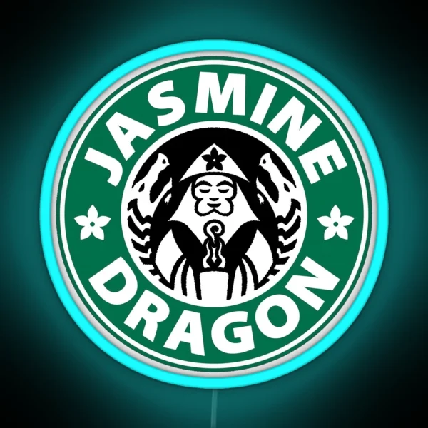 Jasmine Dragon Avatar The Last Airbender Uncle Iroh Tea Shop RGB Neon Sign