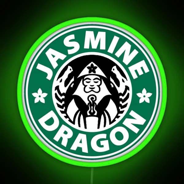 Jasmine Dragon Avatar The Last Airbender Uncle Iroh Tea Shop RGB Neon Sign