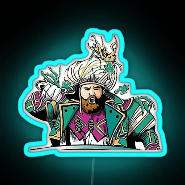 Jason Kelce Philadelphia Eagles RGB Neon Sign