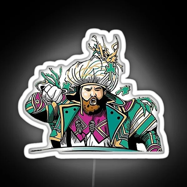 Jason Kelce Philadelphia Eagles RGB Neon Sign