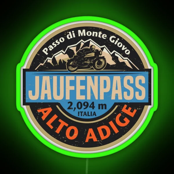 Jaufen Pass Italy RGB Neon Sign