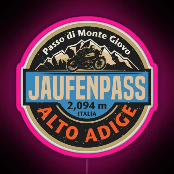Jaufen Pass Italy RGB Neon Sign