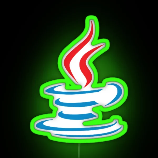 Java Large Img RGB Neon Sign