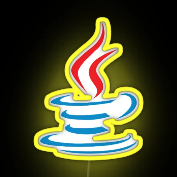 Java Large Img RGB Neon Sign