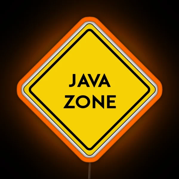 Java Zone RGB Neon Sign