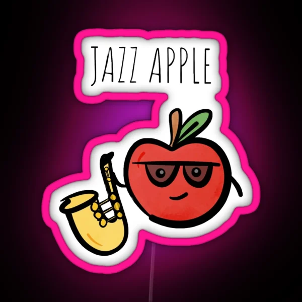 Jazz Apple RGB Neon Sign