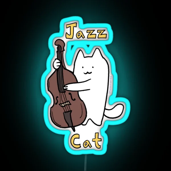 Jazz Cat RGB Neon Sign