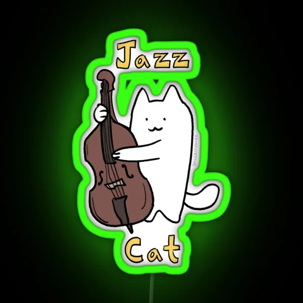 Jazz Cat RGB Neon Sign
