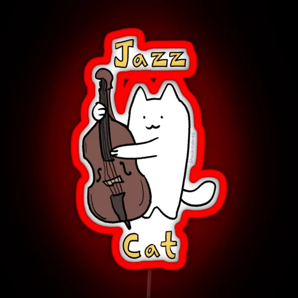 Jazz Cat RGB Neon Sign