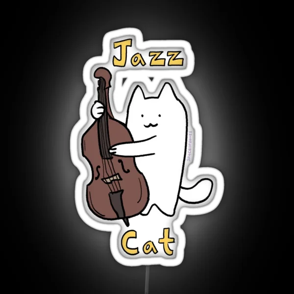 Jazz Cat RGB Neon Sign