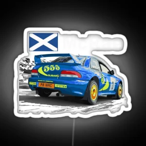 JDM Colin Mcrae World Rally Champion WRC GC8 22b Car 555 RGB Neon Sign