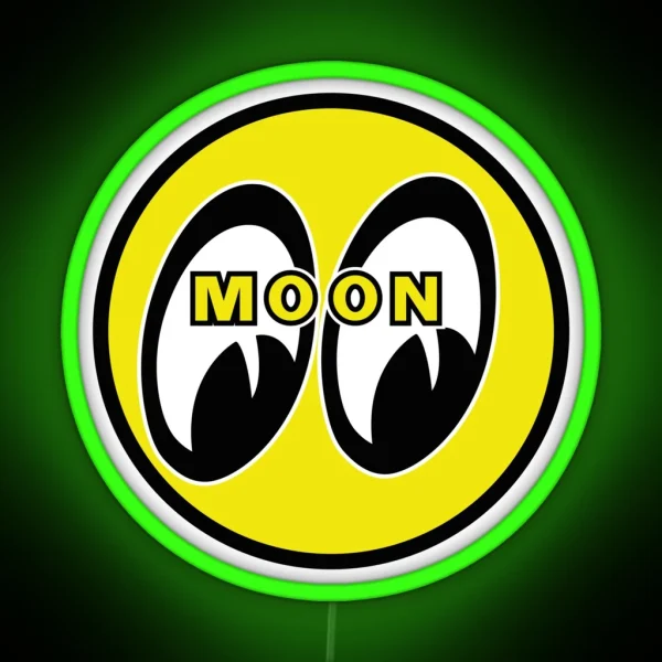 JDM MOON EYES RGB Neon Sign