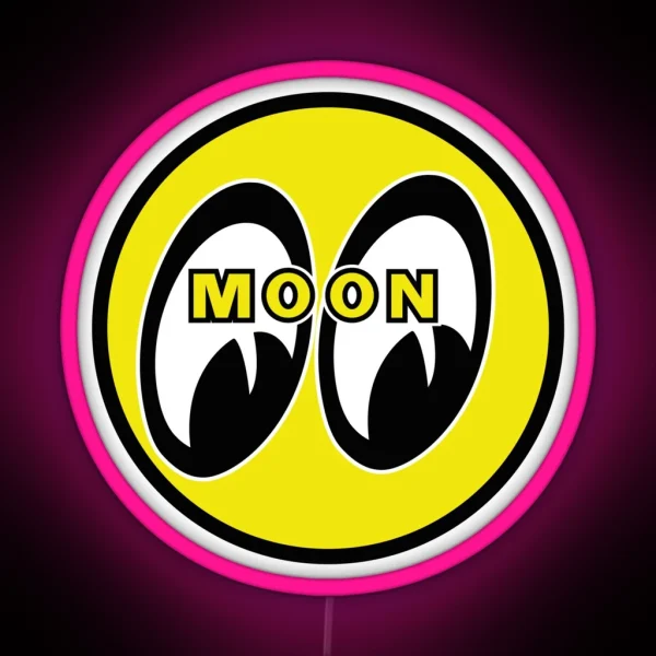 JDM MOON EYES RGB Neon Sign