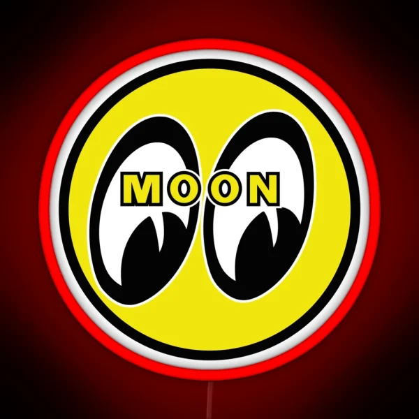 JDM MOON EYES RGB Neon Sign