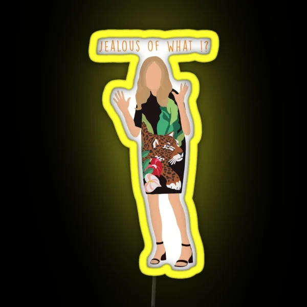 Jealous Of What Your Ugly Leather Pants RGB Neon Sign