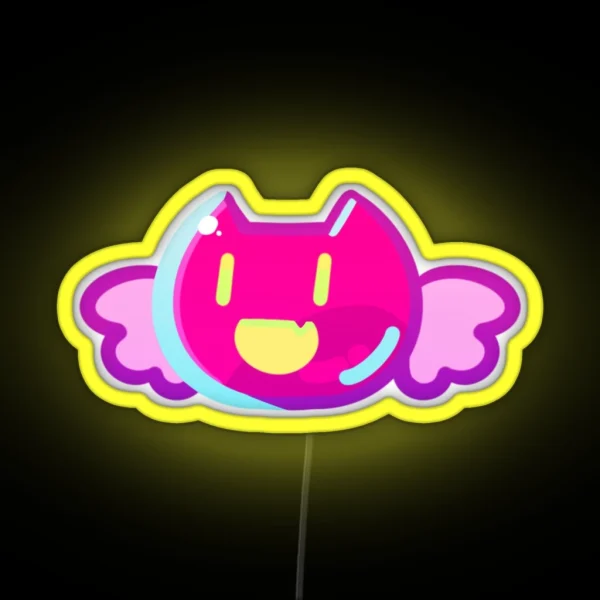 Jelly Cat Muse Dash RGB Neon Sign