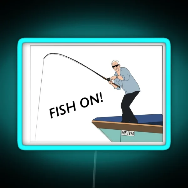 Jeremy Wade Fish On RGB Neon Sign