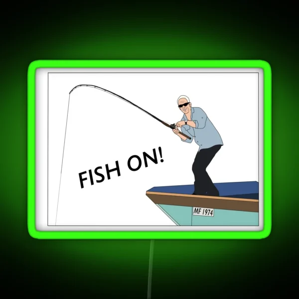 Jeremy Wade Fish On RGB Neon Sign