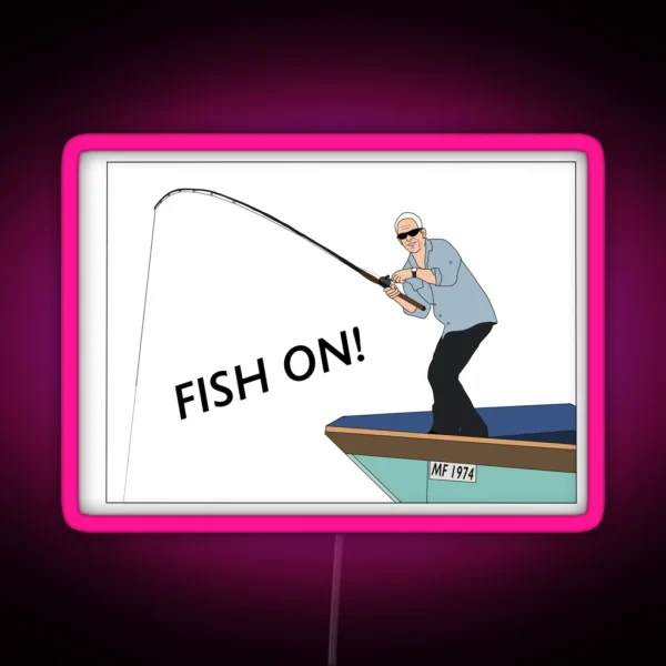 Jeremy Wade Fish On RGB Neon Sign