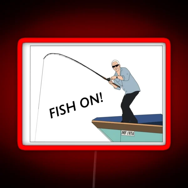 Jeremy Wade Fish On RGB Neon Sign
