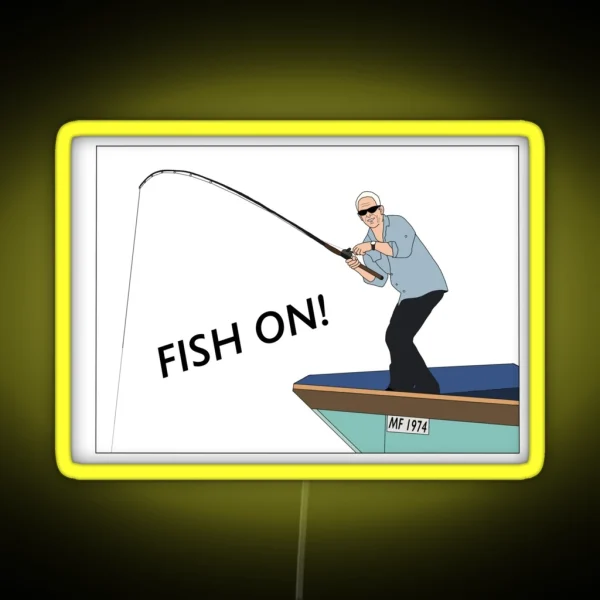 Jeremy Wade Fish On RGB Neon Sign
