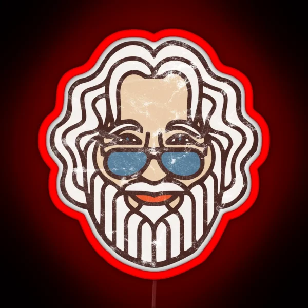 Jerry Garcia RGB Neon Sign