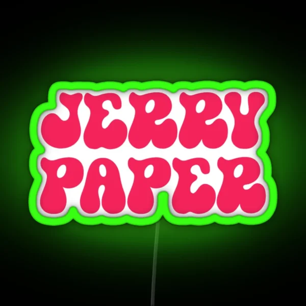 Jerry Paper RGB Neon Sign