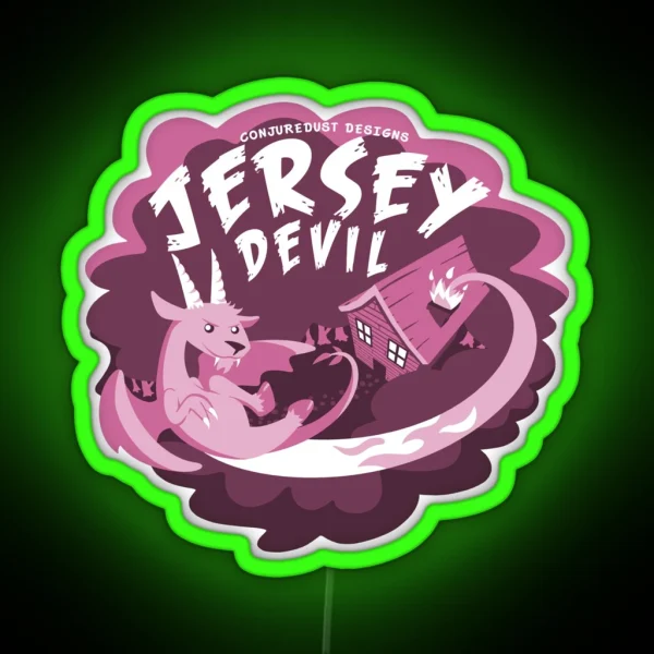 Jersey Devil Encounter RGB Neon Sign