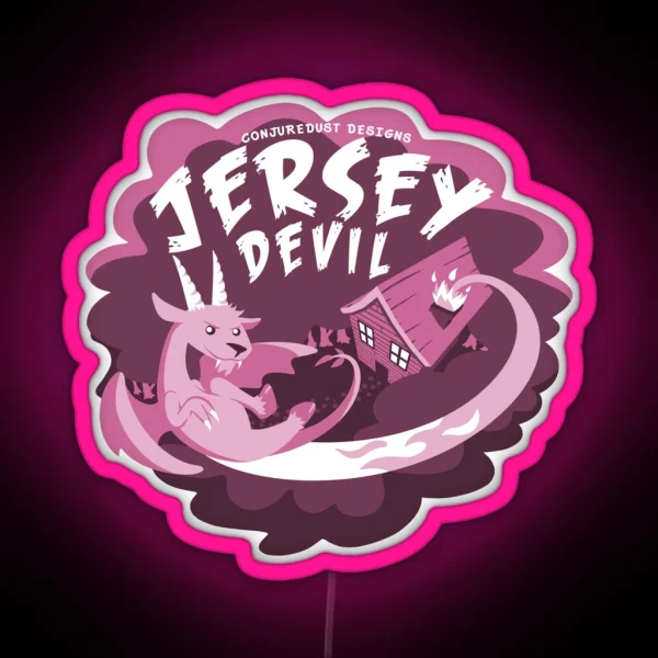 Jersey Devil Encounter RGB Neon Sign