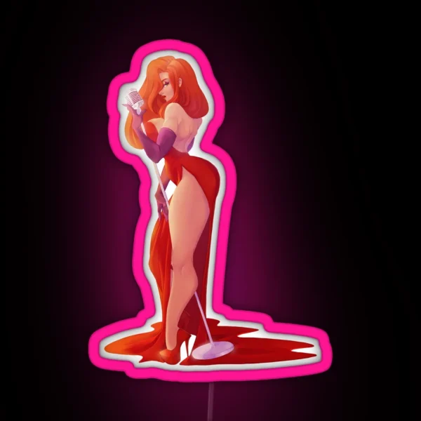 Jessica Rabbit RGB Neon Sign