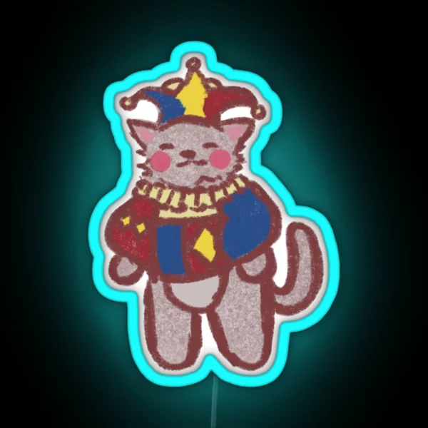 Jester Cat RGB Neon Sign