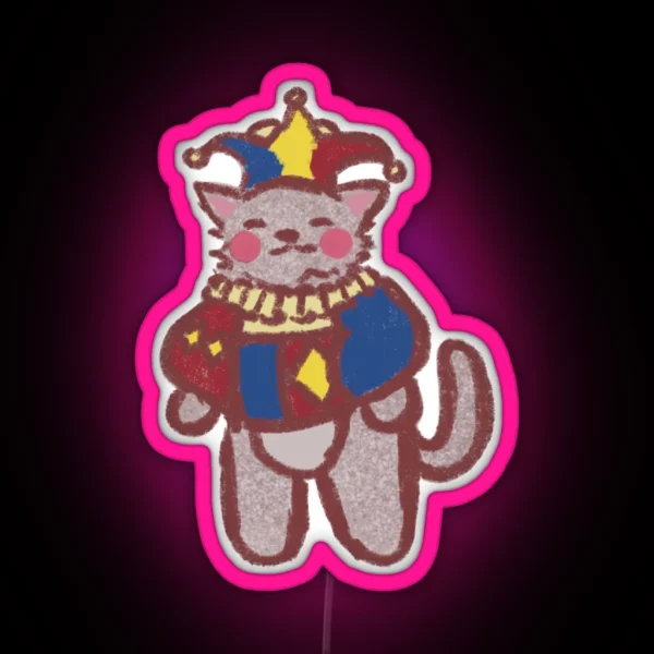 Jester Cat RGB Neon Sign