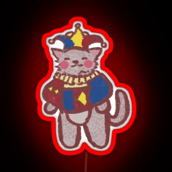 Jester Cat RGB Neon Sign