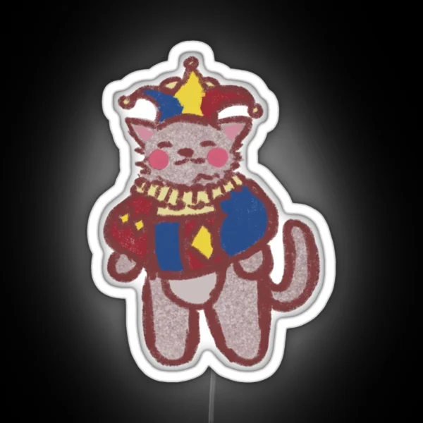 Jester Cat RGB Neon Sign