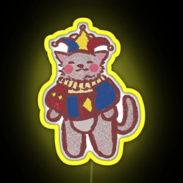 Jester Cat RGB Neon Sign