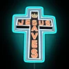 Jesus Saves RGB Neon Sign - Image 3