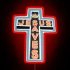 Jesus Saves RGB Neon Sign - Image 2