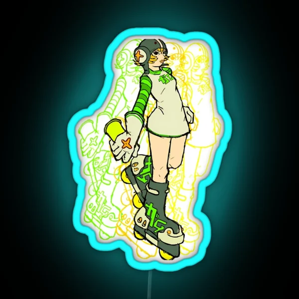 Jet Set Pedia Jet Set Radio RGB Neon Sign